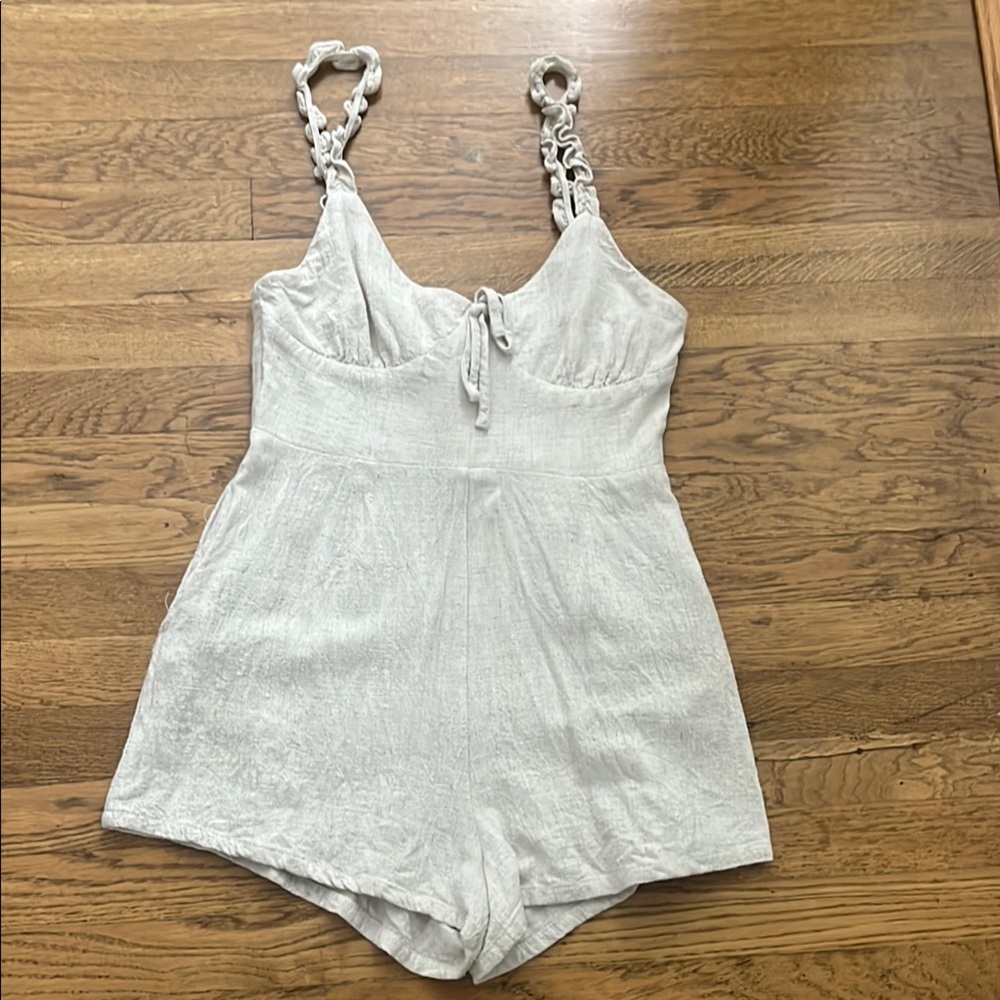 William B Linen Romper